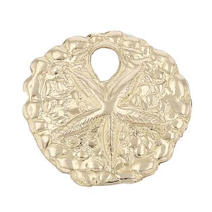 gf 10mm sand dollar charm