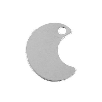 ss 11x9mm waning crescent moon charm