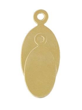 Gold Filled Oval Chain Tag