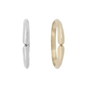 14K Knife Edge 4 Prong Ring Shank