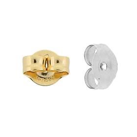 14K Earring 4mm Earnut 0.76mm Center Hole