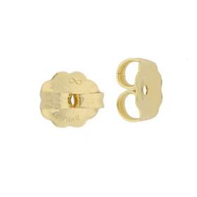 14ky 6x0.91mm hole earring friction earnut