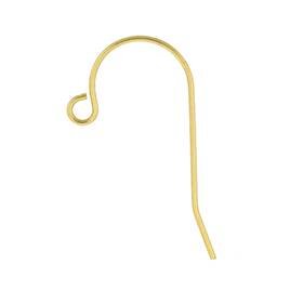 gold filled plain earwire earring