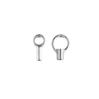 Sterling Silver 8X4mm Crimp Endcap