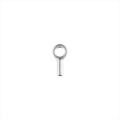 ss 8x4mm crimp endcap 1.02mm hole
