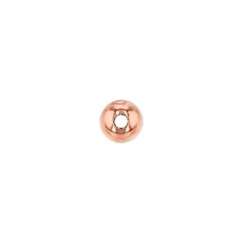 14kr 3mm ball bead with 1.2mm hole