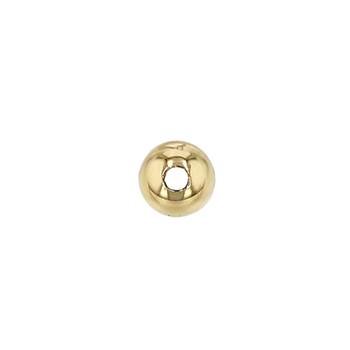 14ky 4mm heavy ball bead with 1.5mm hole