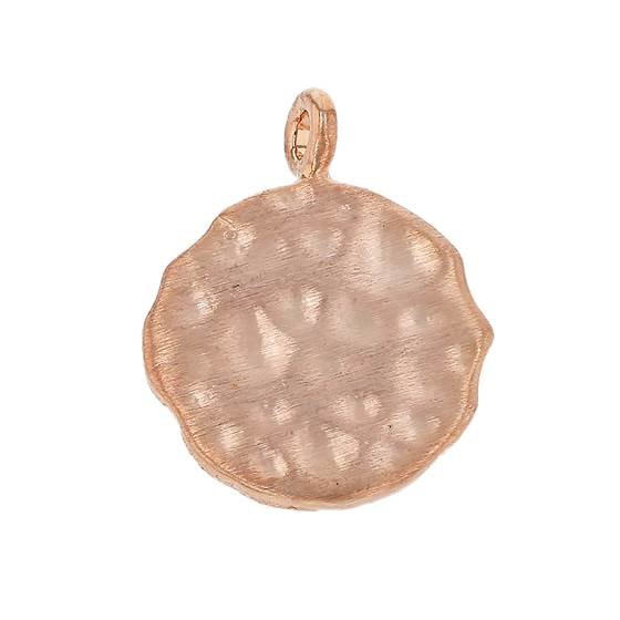11.3mm hammered disc charm