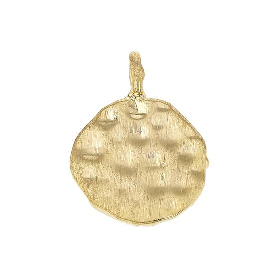 10mm hammered disc charm