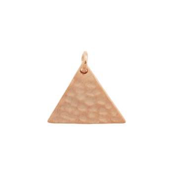 11mm hammered triangle charm