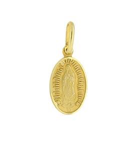14ky 13x9mm small quadalupe mary pendant