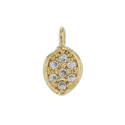 6x4mm cubic zirconia charm