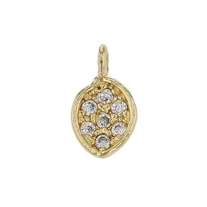 6x4mm cubic zirconia charm