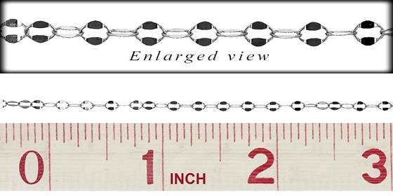 ss partial flat oval chain