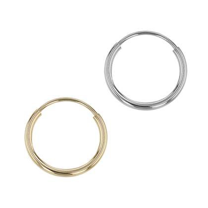 14K Endless Hoop Earring