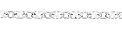 SS 4.0mm Chain Width Round Disc Chain With Line