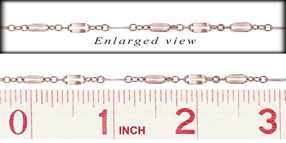 r-gf 2.4mm chain width long and short dapped