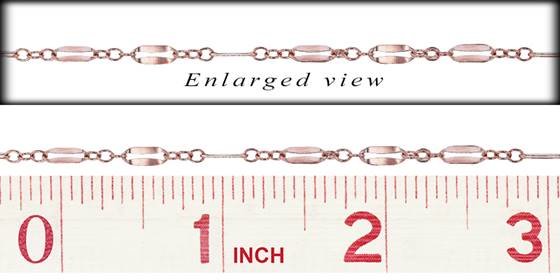 r-gf 2.4mm chain width long and short dapped