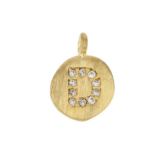 8mm disc cubic zirconia initial d charm