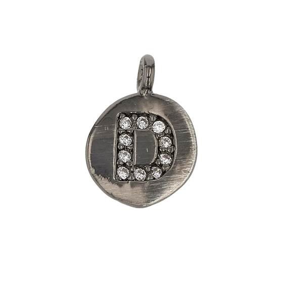 8mm disc cubic zirconia initial d charm