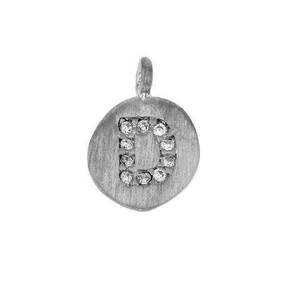 8mm disc cubic zirconia initial d charm