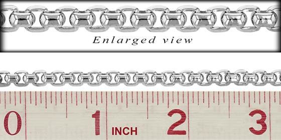 ss 5.3mm chain width round venetian chain