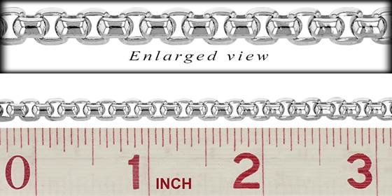 ss 5.3mm chain width round venetian chain