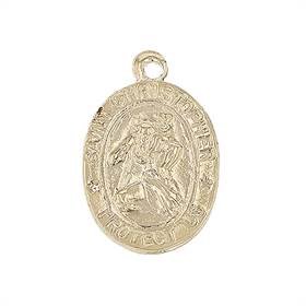 14ky 9mmx12mm st christopher charm
