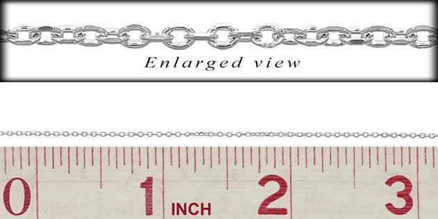 ss round cable diamond-cut chain
