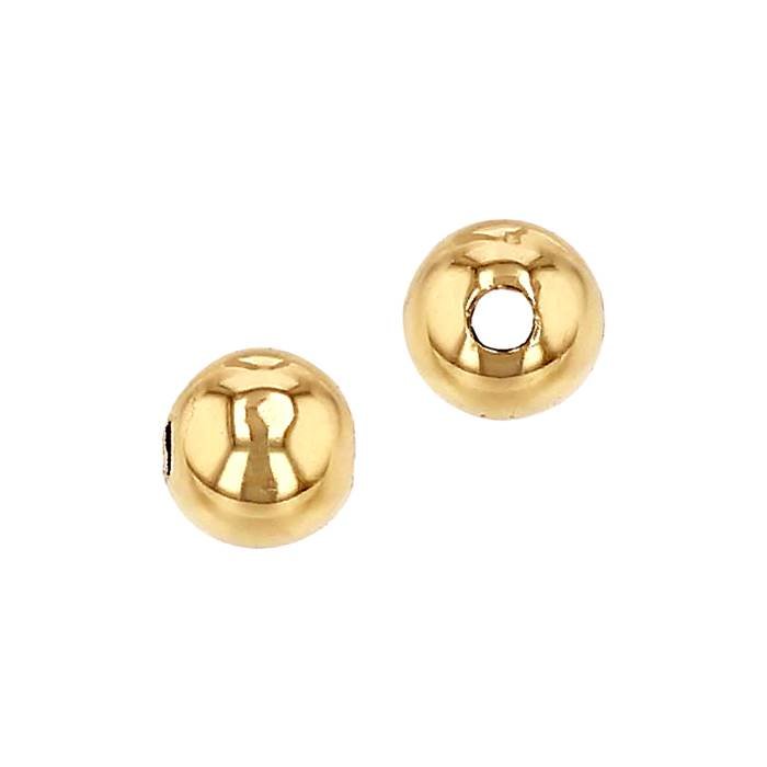 18ky 8mm medium weight plain bead with 2.9mm hole
