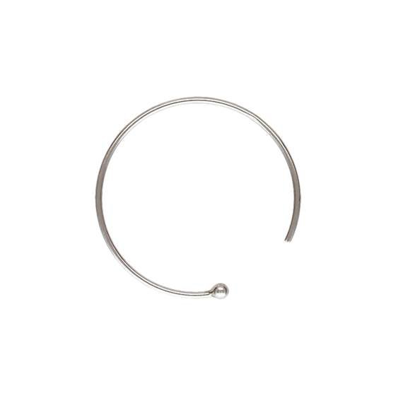 ss 18mm endless ball earwire earring