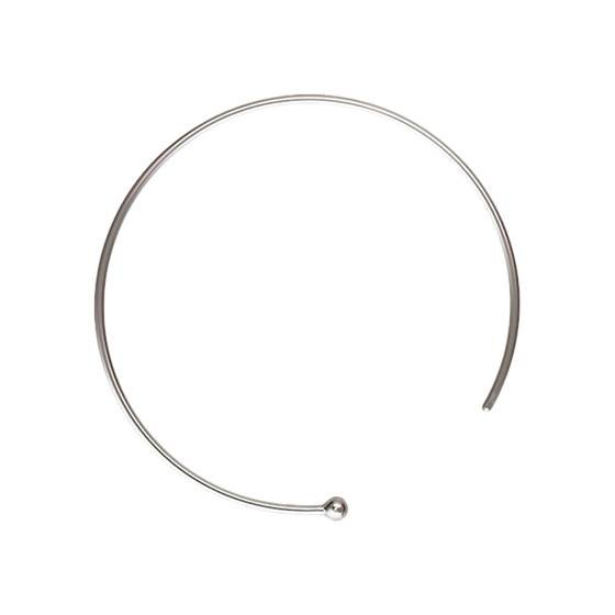 ss 26mm endless ball earwire earring