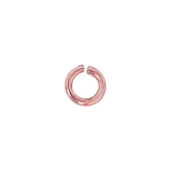 14kr 2.5mm rose gold open jump ring 0.5mm thick