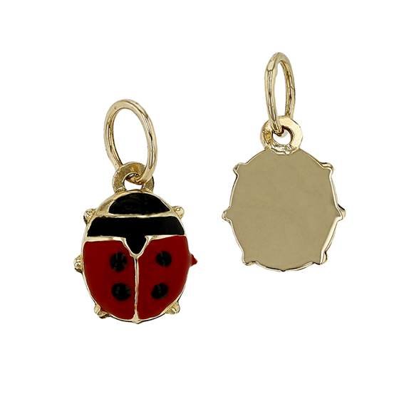 14ky 6x7mm ladybug charm