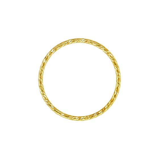 gf size10 1.0mm thick sparkle stacking ring