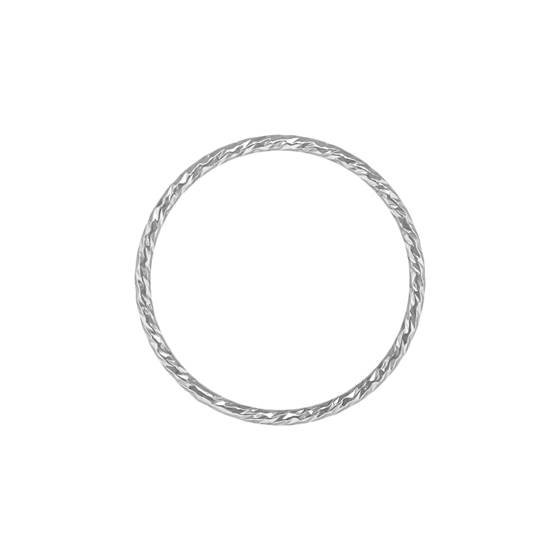 ss size5 1.0mm thick sparkle stacking ring
