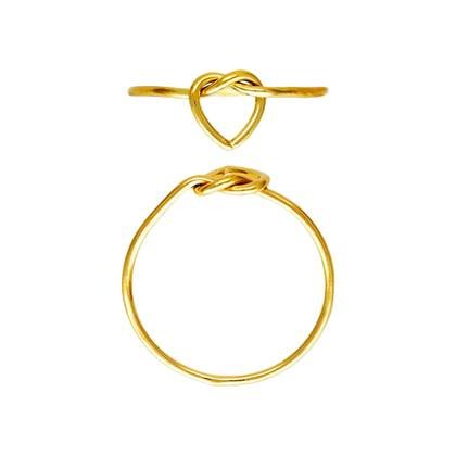 Gold Filled Heart Knot Ring