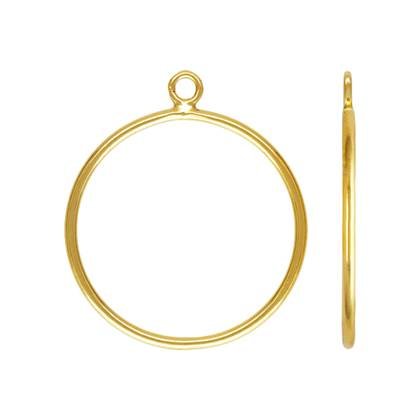 Gold Filled Stacking Ring With Open Jumpring