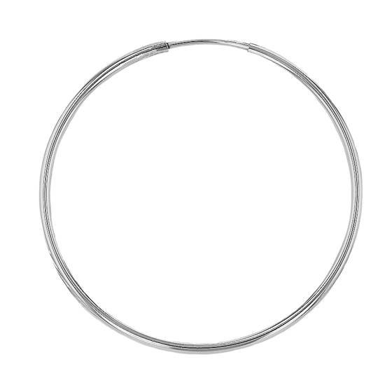 ss 40mm endless hoop earring