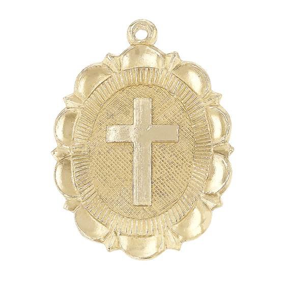 gf 21x16mm cross charm