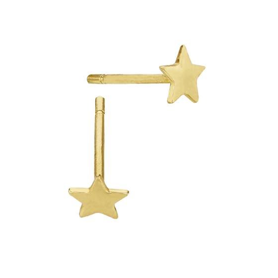 14ky 3mm star stud earring