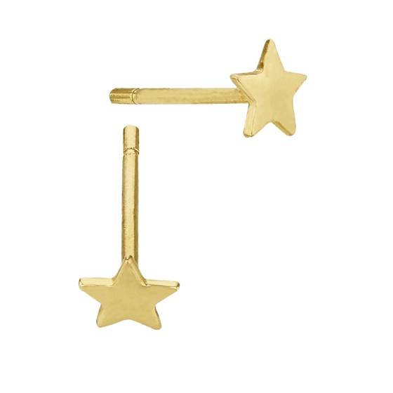 14ky 4mm star stud earring