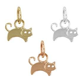 14K Cat Charm