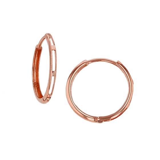 14kr 2x11mm huggie earring