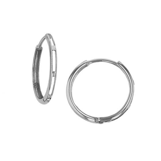 14kw 2x11mm huggie earring