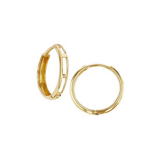 18ky 3x11mm huggie hoop earring