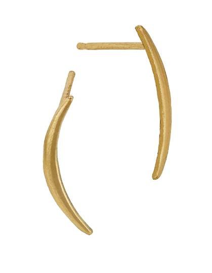 Gold Filled Crescent Stud Earring