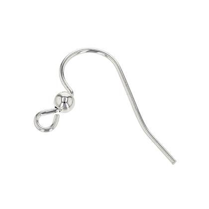 ss ear wire with 3mm bead