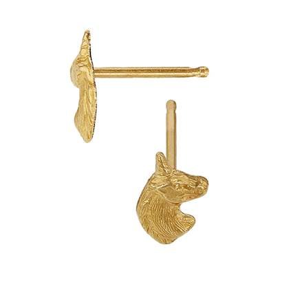 Gold Filled Unicorn Stud Earring