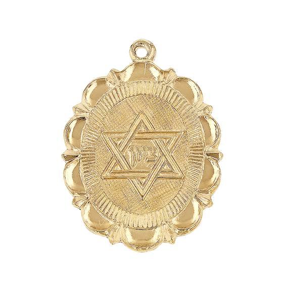 gf 21x16mm star of david charm